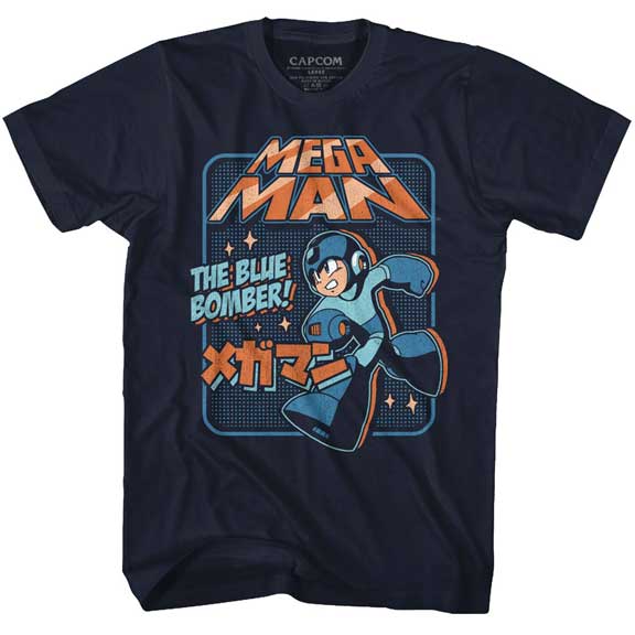 Mega Man Graphic Blue Bomber T-Shirt