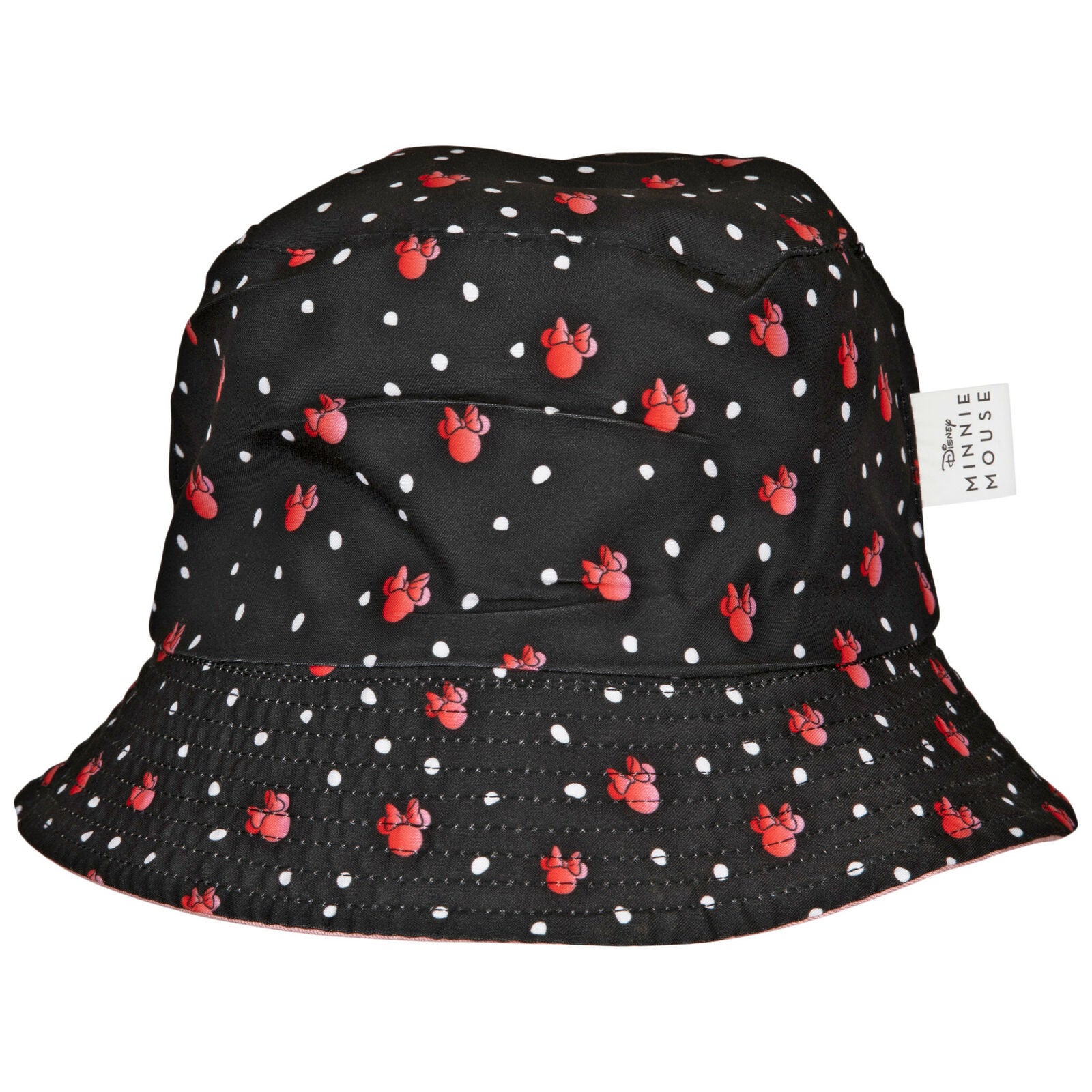 Disney Minnie Mouse Solid And Aop Reversible Bucket Hat