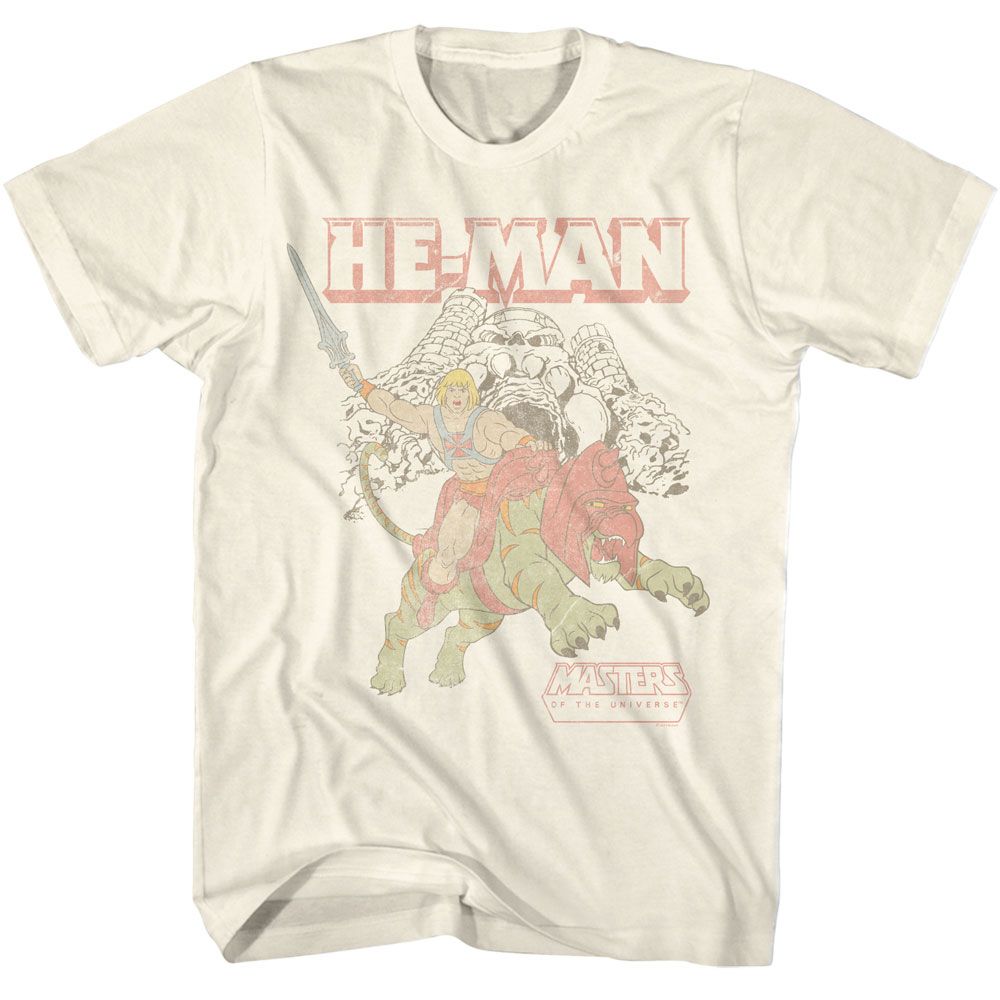 Masters Of The Universe He-Man and Battle Cat At Castle Grayskull T-Shirt