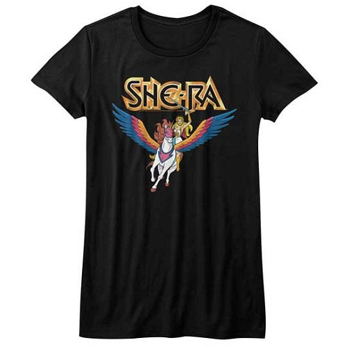 Junior's Masters Of The Universe She-Ra & Swiftwind T-Shirt