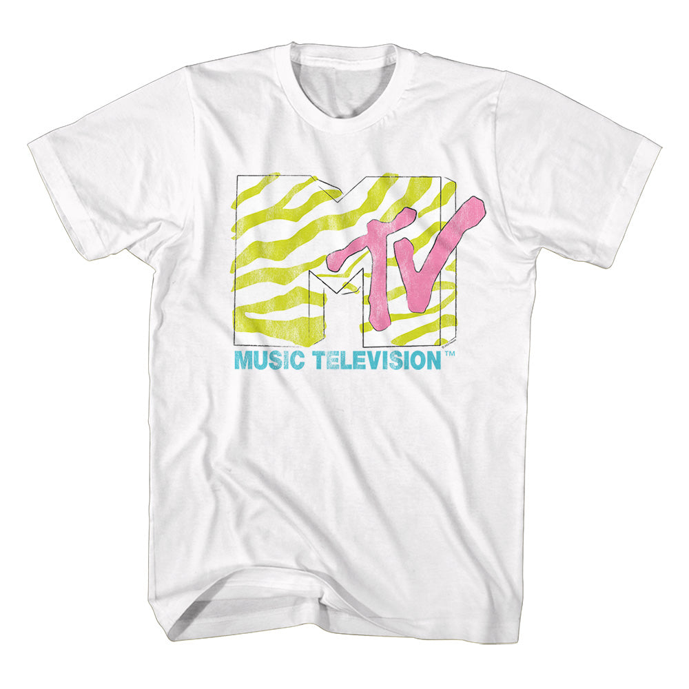 Men's MVT Neon Zebra Logo Tee