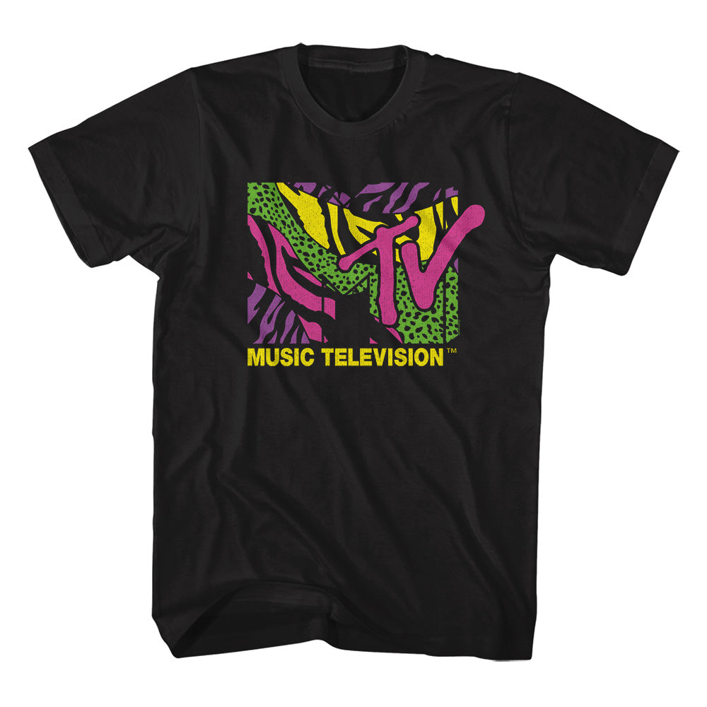 Men's MTV Leopard and Zebra Print Logo TeeMTV Leopard and Zebra Print Logo T-Shirt