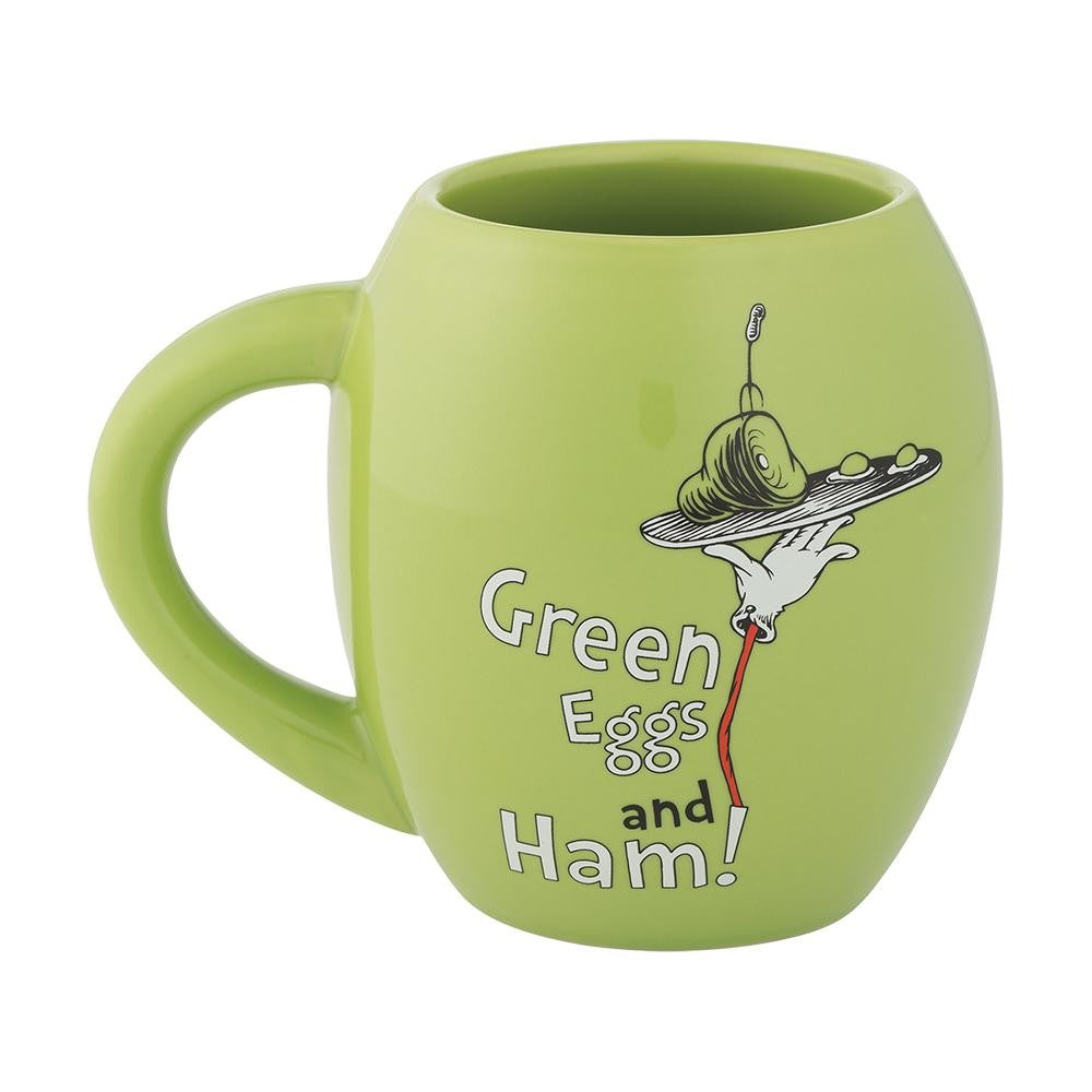 Dr. Seuss Green Eggs And Ham 18 Oz. Oval Ceramic Mug