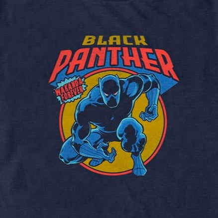 Men's Marvel Avengers Classic Black Panther Man T-Shirt