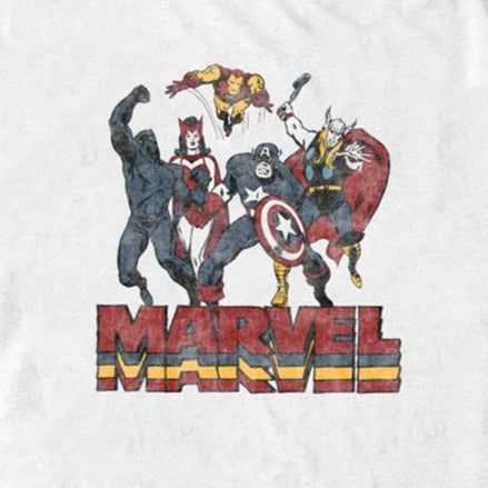 Men's Marvel Comics MVL FALLING LOGO T-Shirt