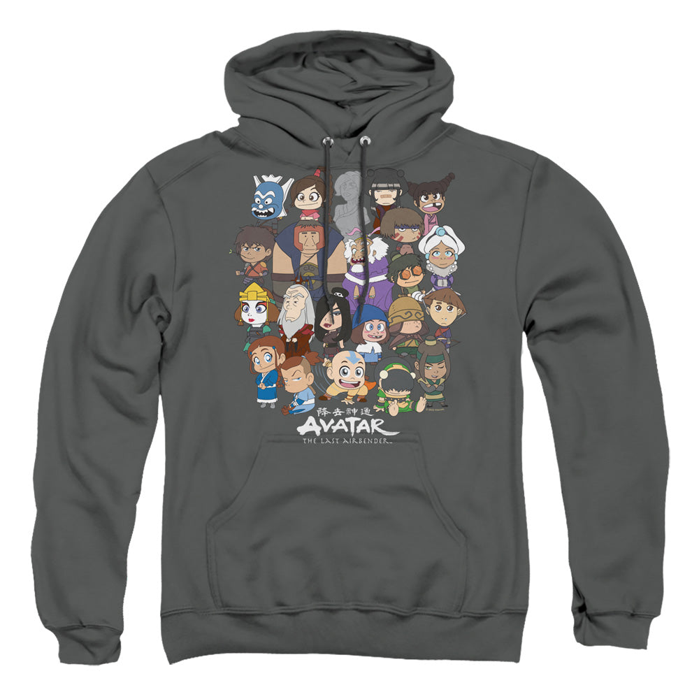 Avatar The Last Air Bender Chibi Group Pullover Hoodie Blue Culture Tees