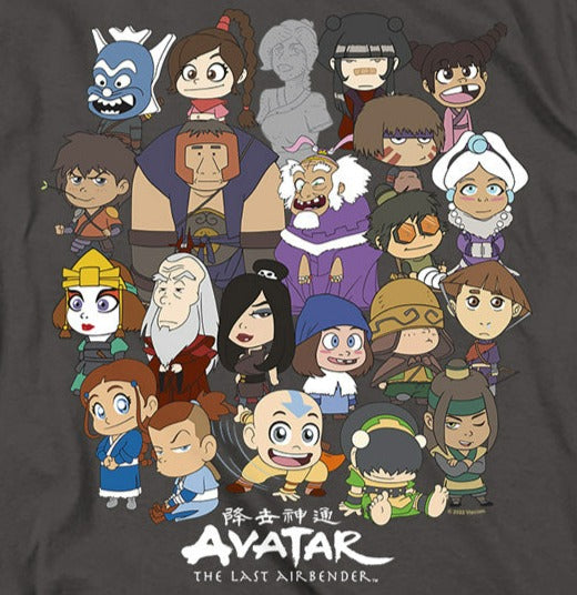 Avatar The Last Airbender Chibi Group T-Shirt