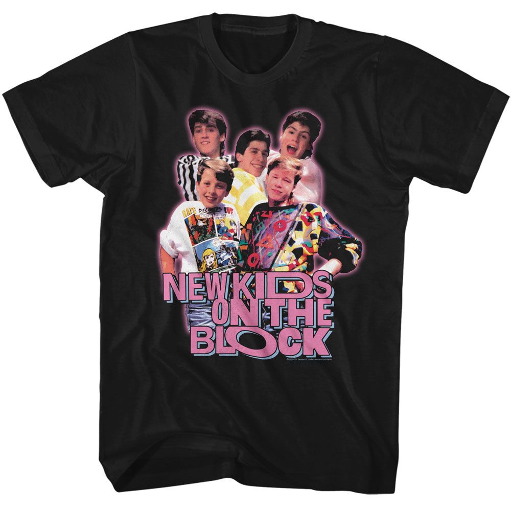 New Kids On The Block Group Image T-Shirt
