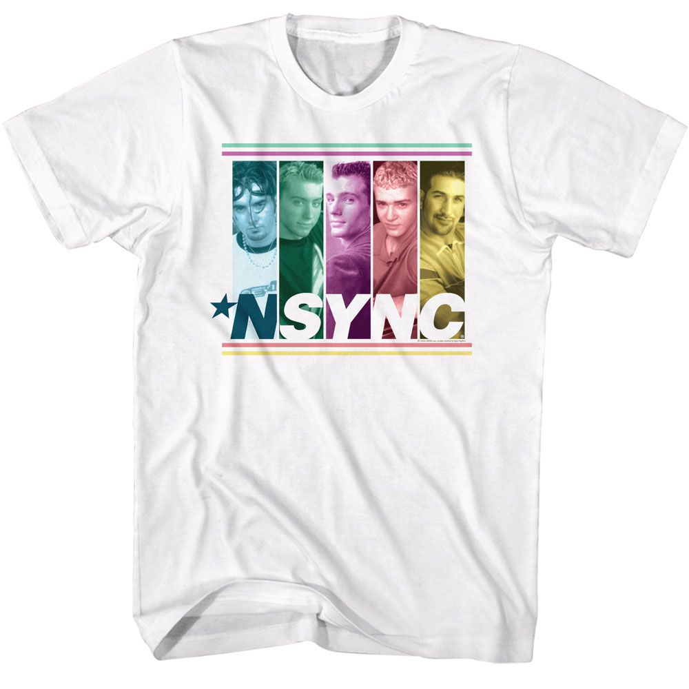 N'Sync Multi Colored Box T-Shirt