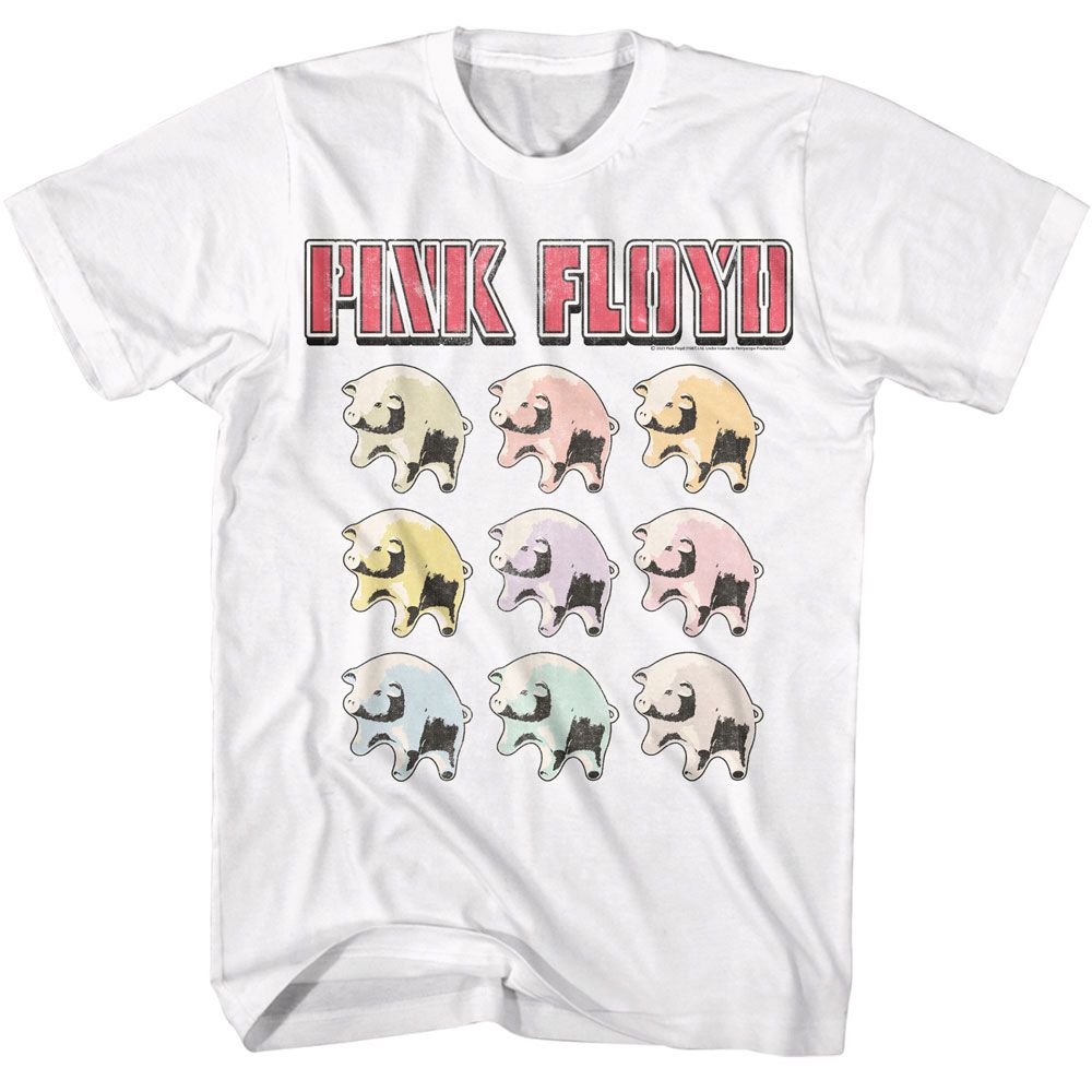Pink Floyd Multi Color Pig Babies T-Shirt