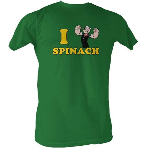 MEN'S POPEYE I <3 SPINACH LIGHTWEIGHT TEE - Blue Culture Tees