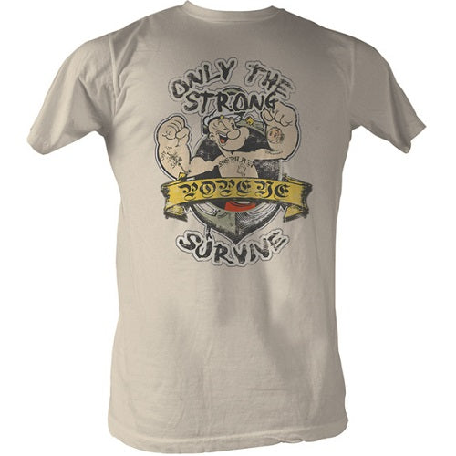 MEN'S POPEYE ONLY THE STRONG LIGHTWEIGHT TEE - Blue Culture Tees