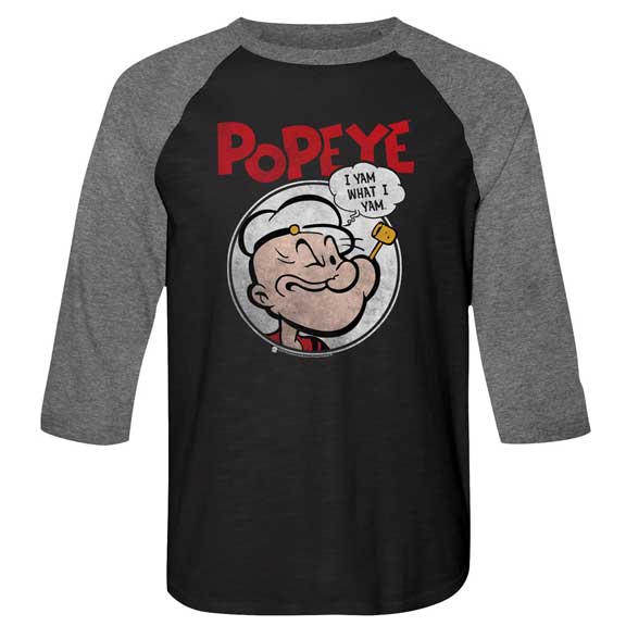Men's Popeye Y'Am Raglan Tee