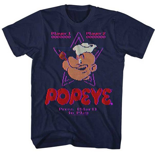 Popeye Old Game T-Shirt - Blue Culture Tees