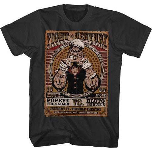 Popeye Fight Of The Century T-Shirt - Blue Culture Tees