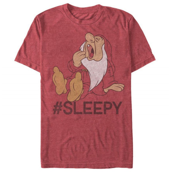 Disney Snow White And Seven Dwarfs Hashtag Sleepy T-Shirt  Available at Blue Culture Tees!