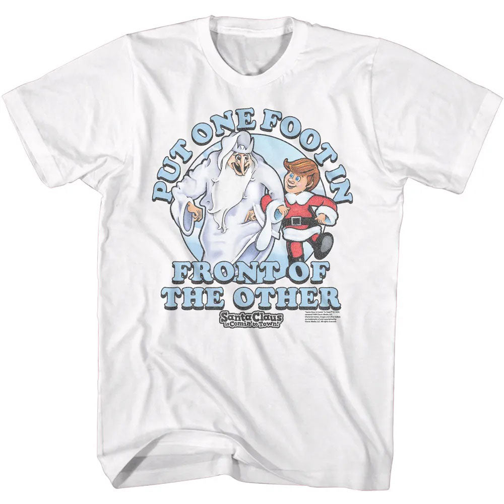 Put One Food In Front of The Other Christmas Tee Blue Culture Tees