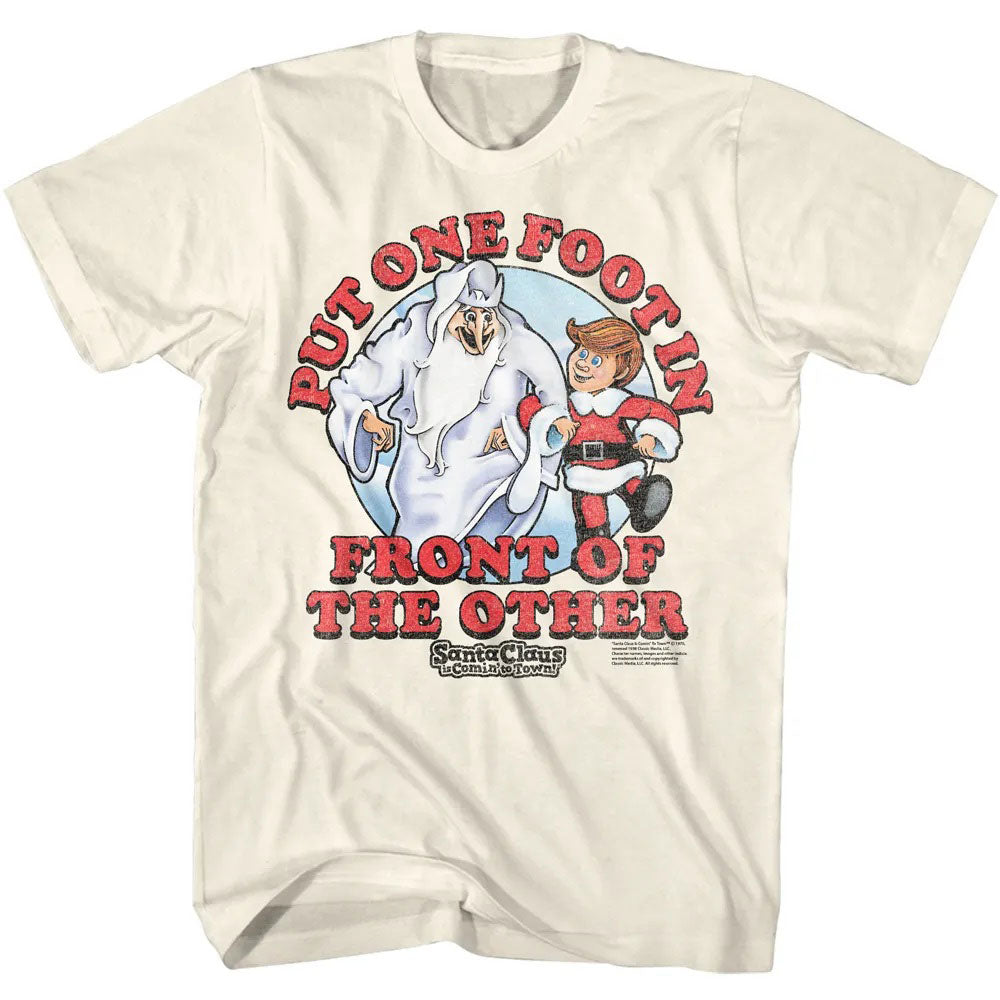 Santa Claus Is Comin To Town Christmas Tee Blue Culture Tees