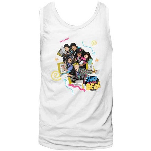 MEN'S SAVED BY THE BELL PASTEL TANK - Blue Culture Tees