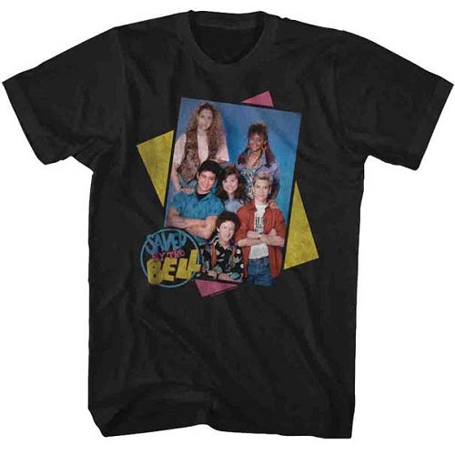 MEN'S SAVED BY THE BELL GROUP BOXES LIGHTWEIGHT TEE - Blue Culture Tees