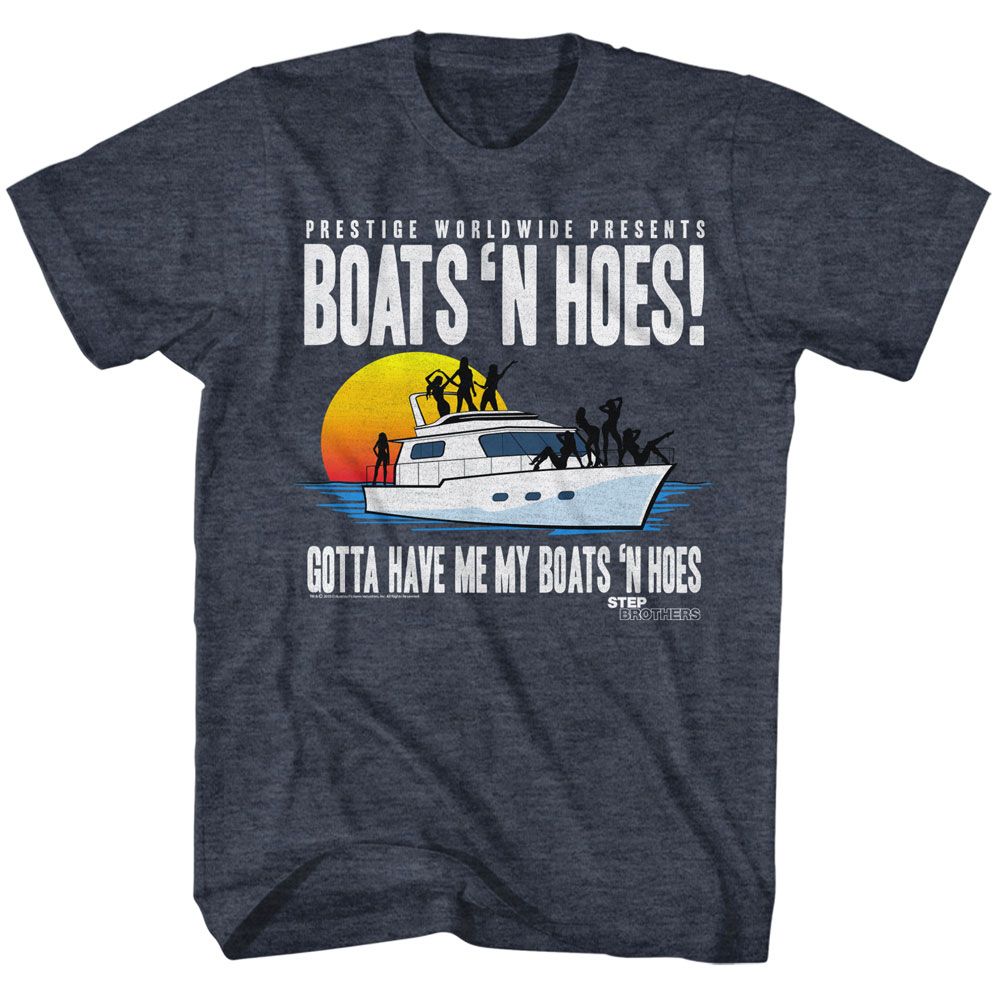 Step Brothers Boat With Saucy Gals T-Shirt