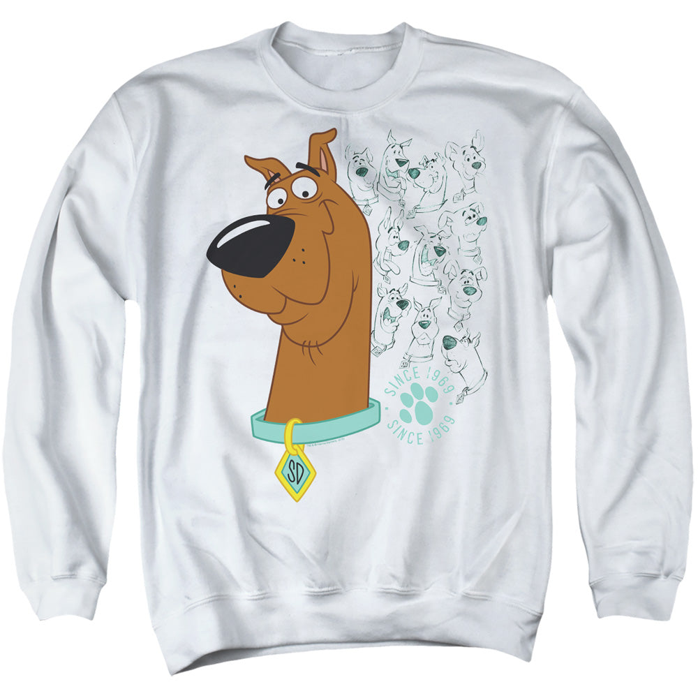 Men's Scooby Doo Evolution Of Scooby Doo Crewneck Sweatshirt