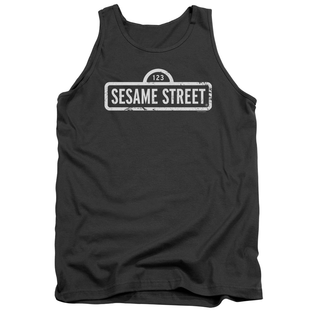 Men's Sesame Street One Color Logo Tank Top