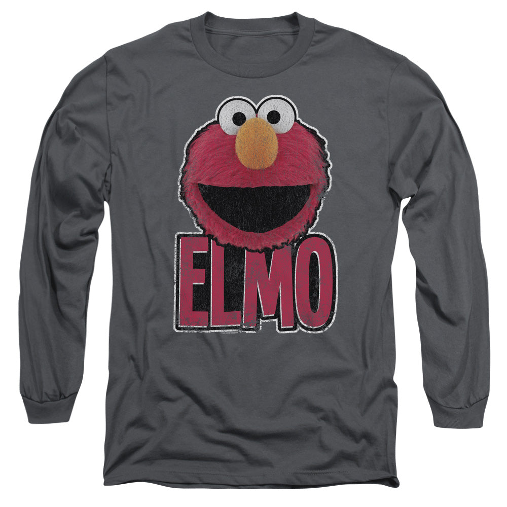 Men's Sesame Street Elmo Smile Long Sleeve Tee
