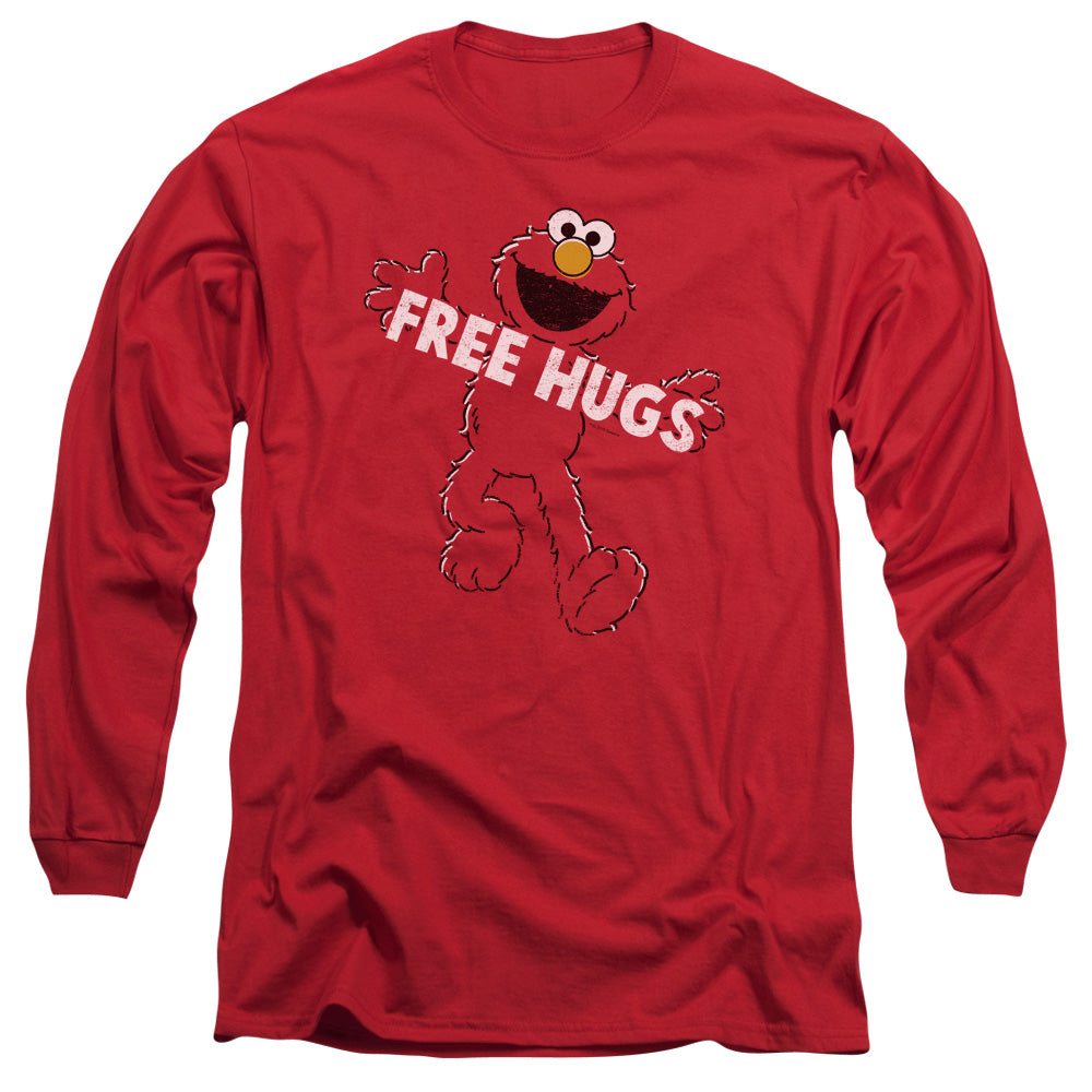 Men's Sesame Street Free Hugs Long Sleeve Tee