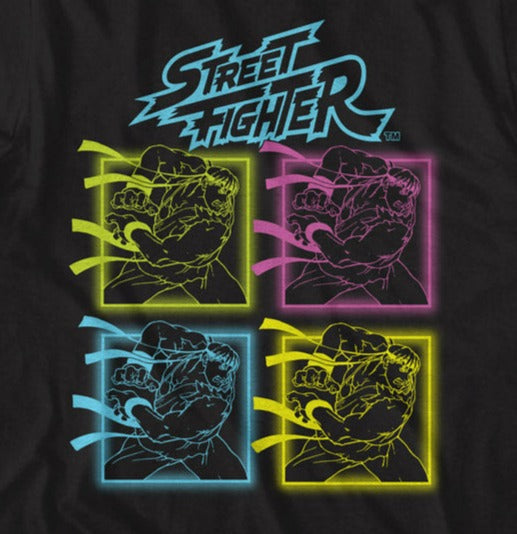 Street Fighter Neon Hadoken Tee
