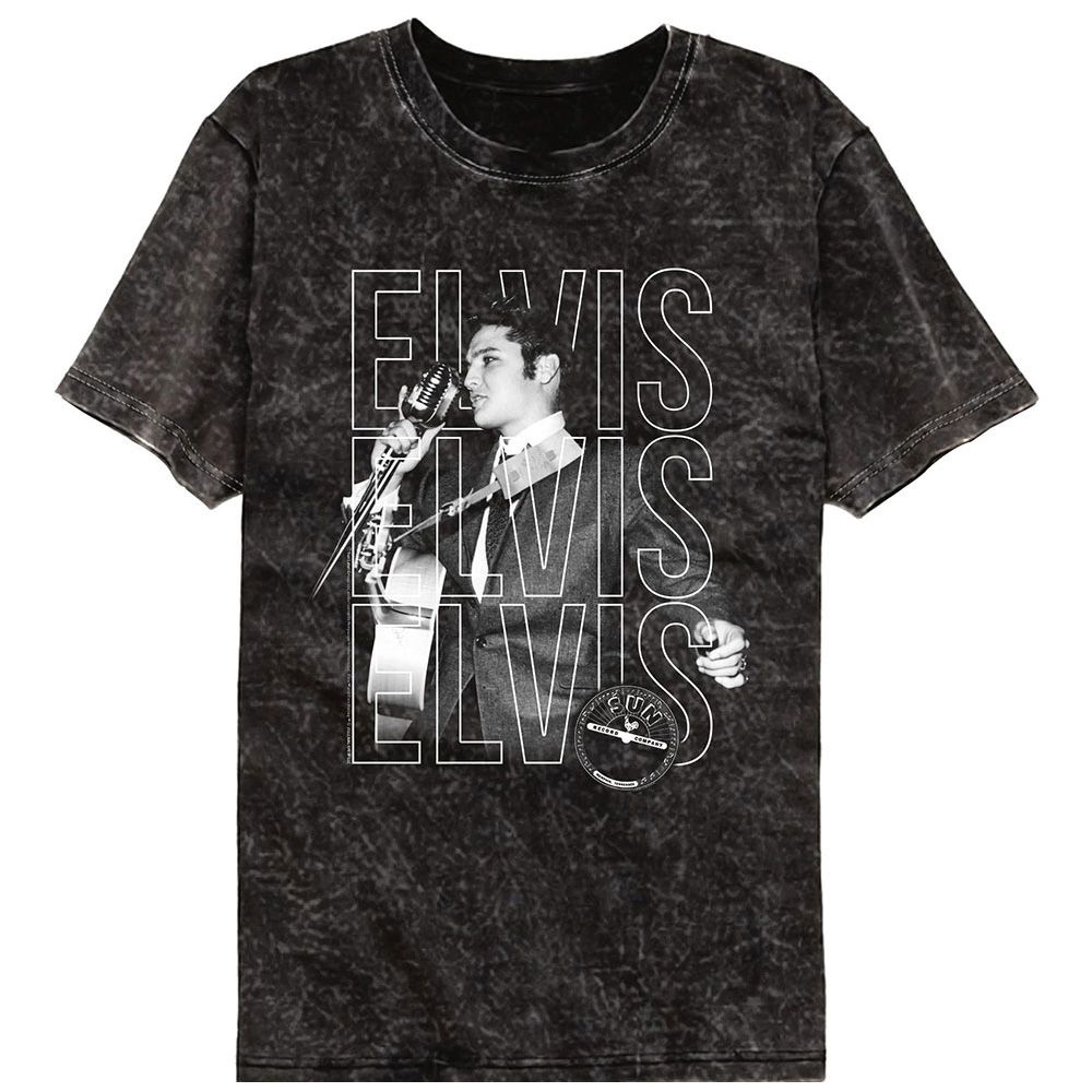 Sun Records Elvis Repeat Mineral Wash T-Shirt