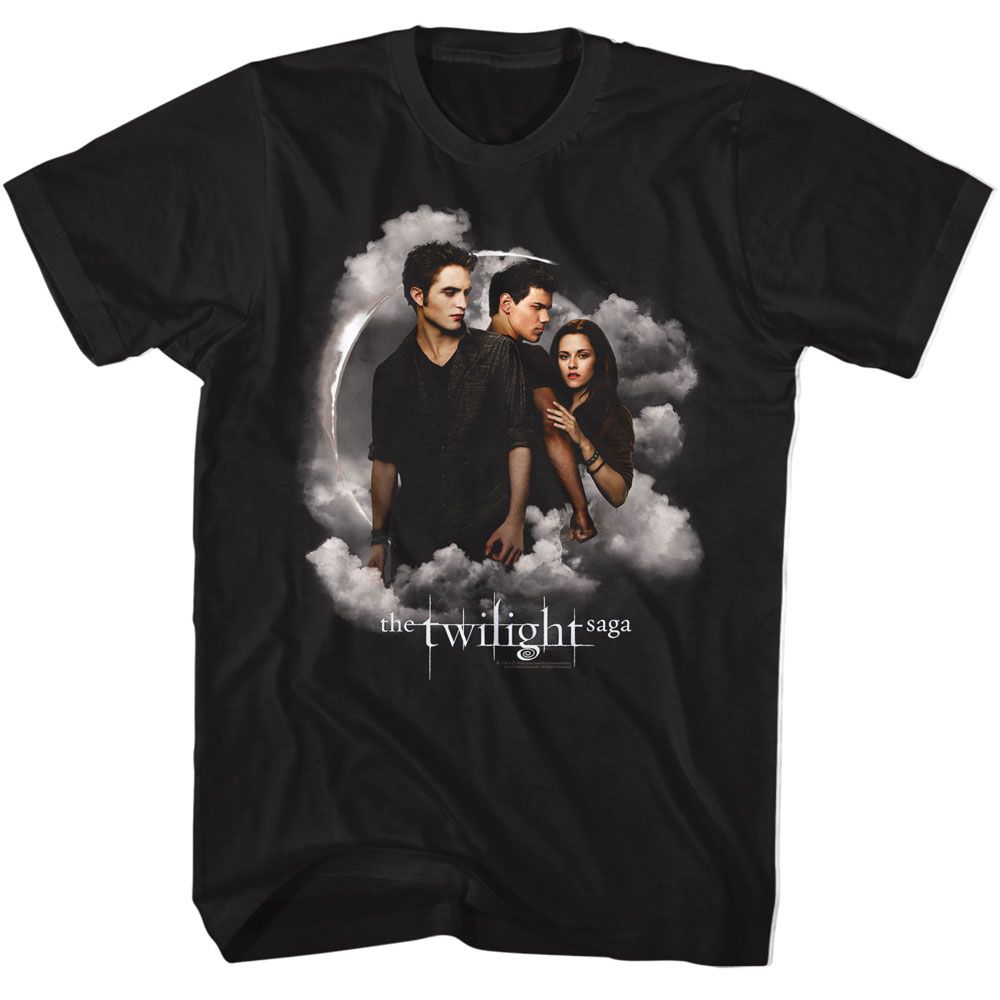 Twilight Jacob, Edward, Bella Clouds T-Shirt