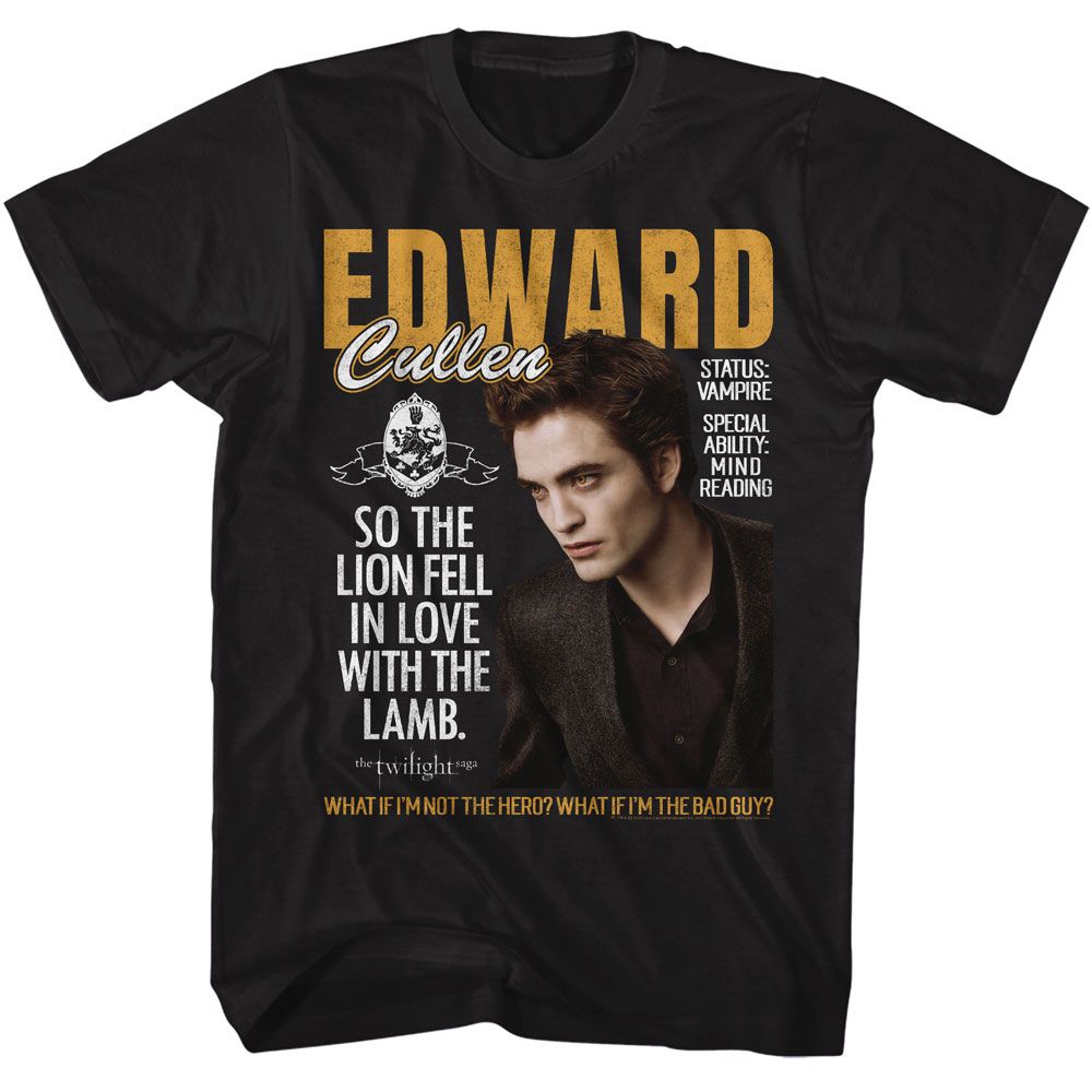 Twilight Edward Lion Fell In Love T-Shirt