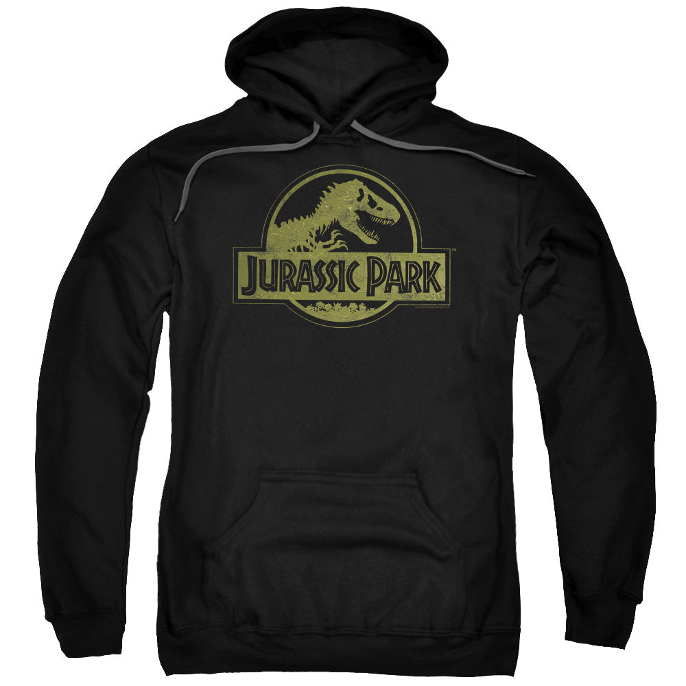 Men's Jurassic Park Distressed Logo Pullover Hoodie
