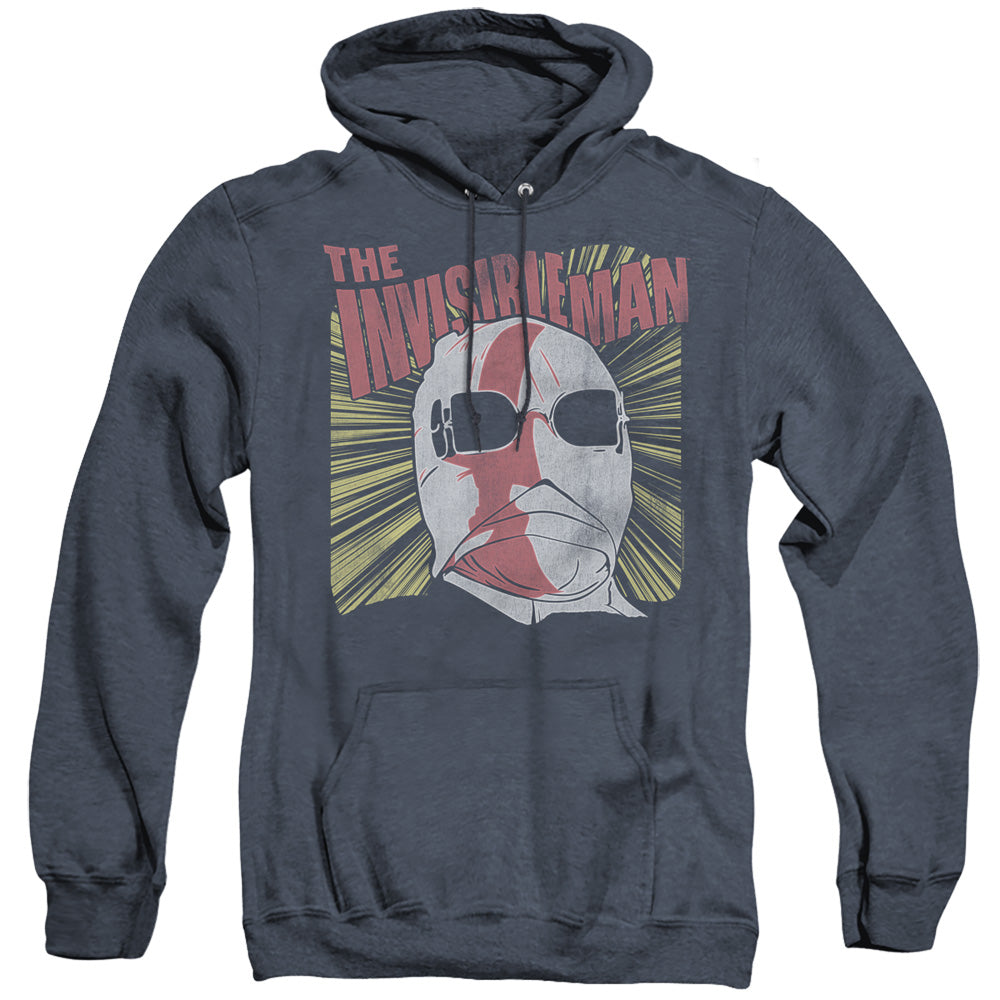 Men's The Invisible Man Portrait Heather Pullover Hoodie