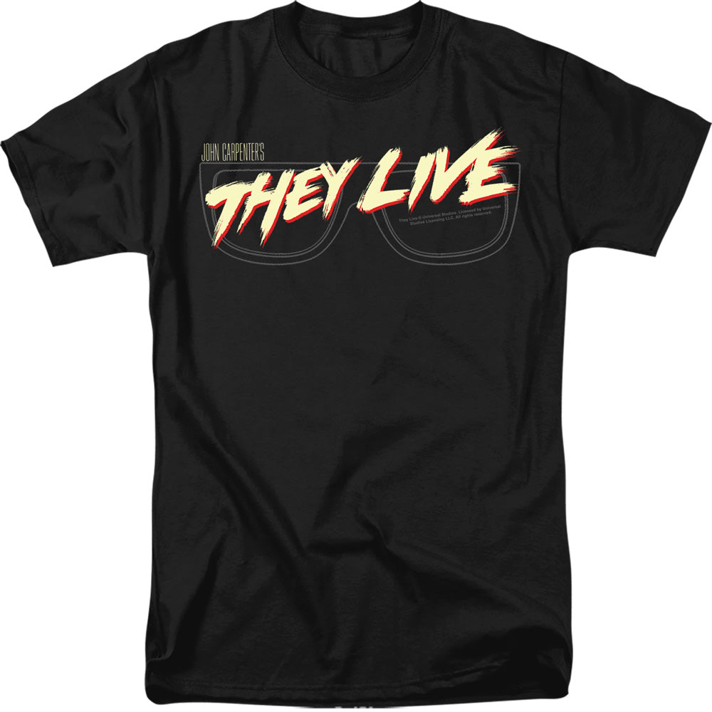 They Live Glasses Logo Tee
