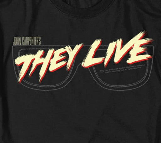 They Live Glasses Logo Tee