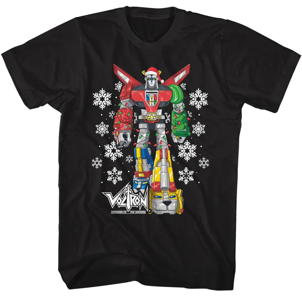 Voltron Defender of The Universe Christmas Tee Blue Culture Tees