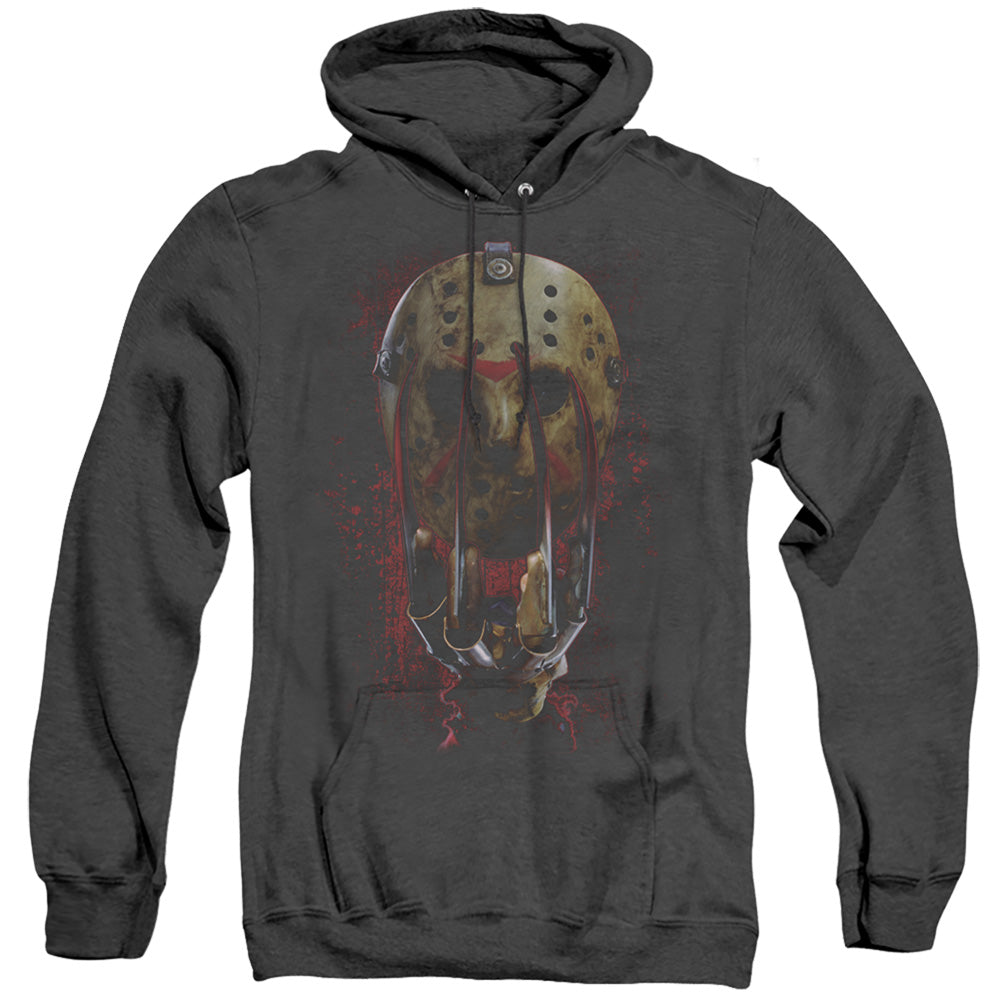 Men's Freddy Vs Jason Claws Heather Pullover Hoodie