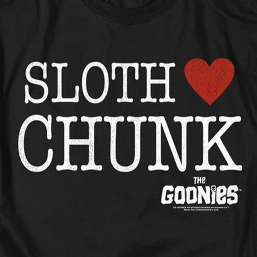 The Goonies Sloth Heart Chunk T-Shirt