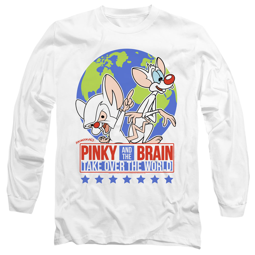 Men's Pinky And The Brain Campaign Long Sleeve Tee