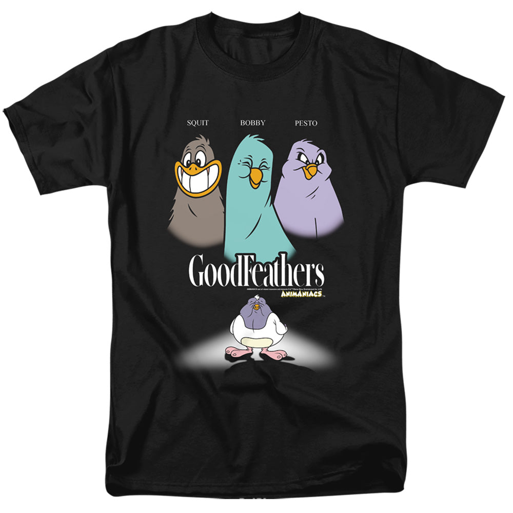 Men's Animaniacs Goodfeathers Tee.  Available at Blue Culture Tees!