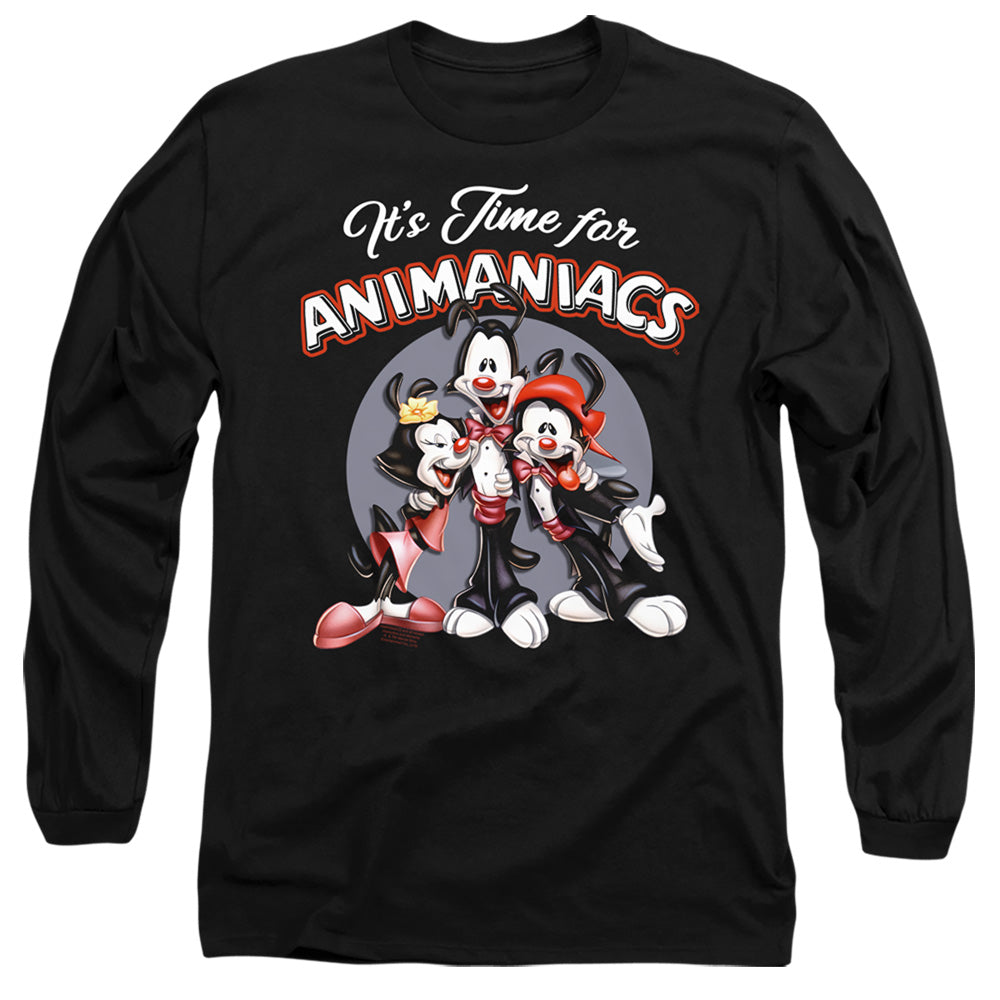 Men's Animaniacs It'S Time For Long Sleeve Tee