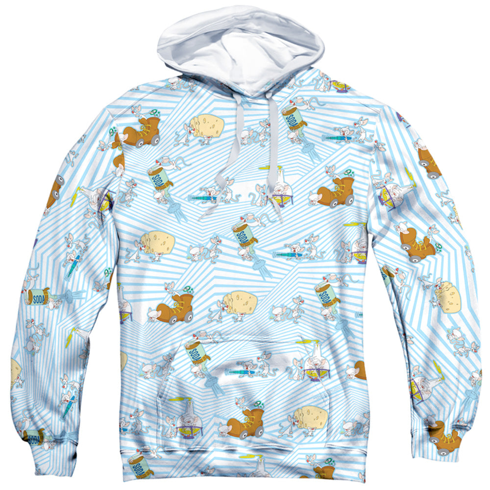 Pinky And The Brain Experiments Sublimated Pullover Hoodie