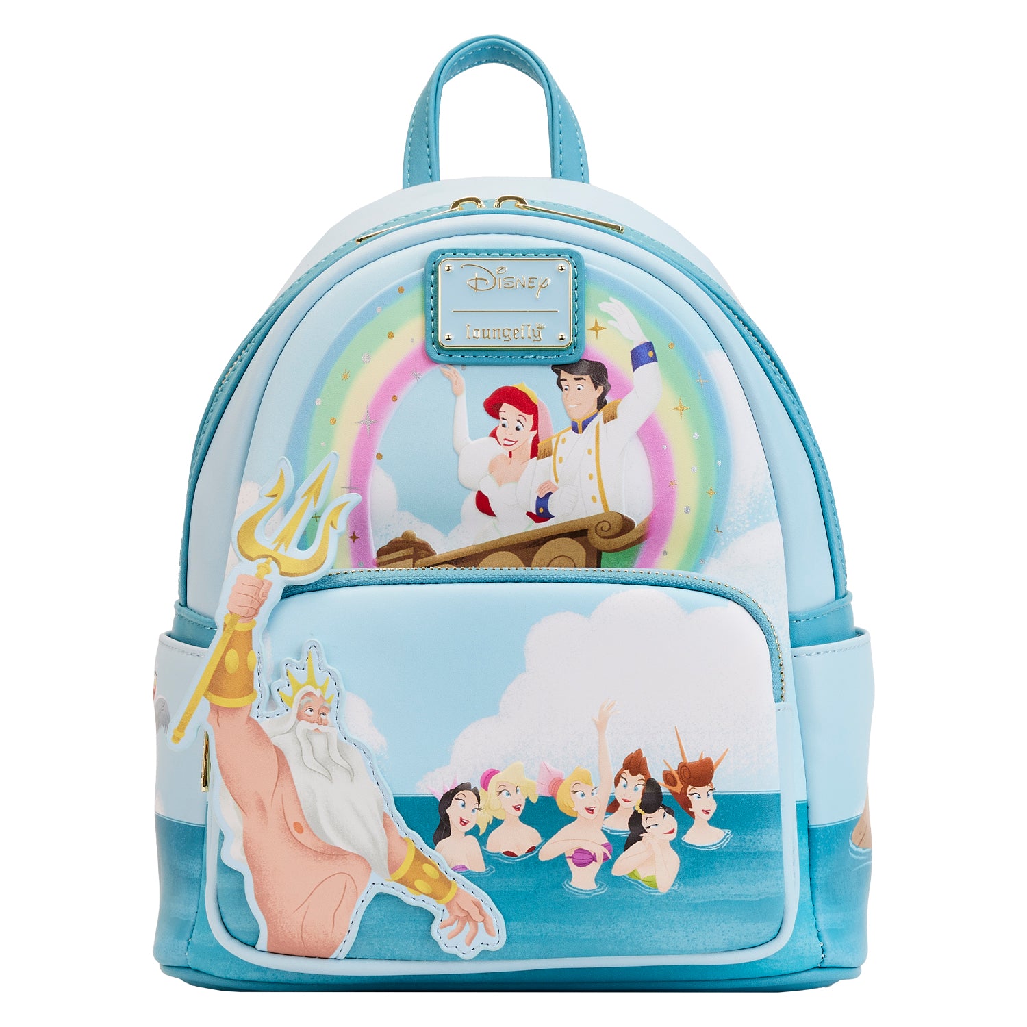 Loungefly Disney Little Mermaid Tritons Gift Mini Backpack