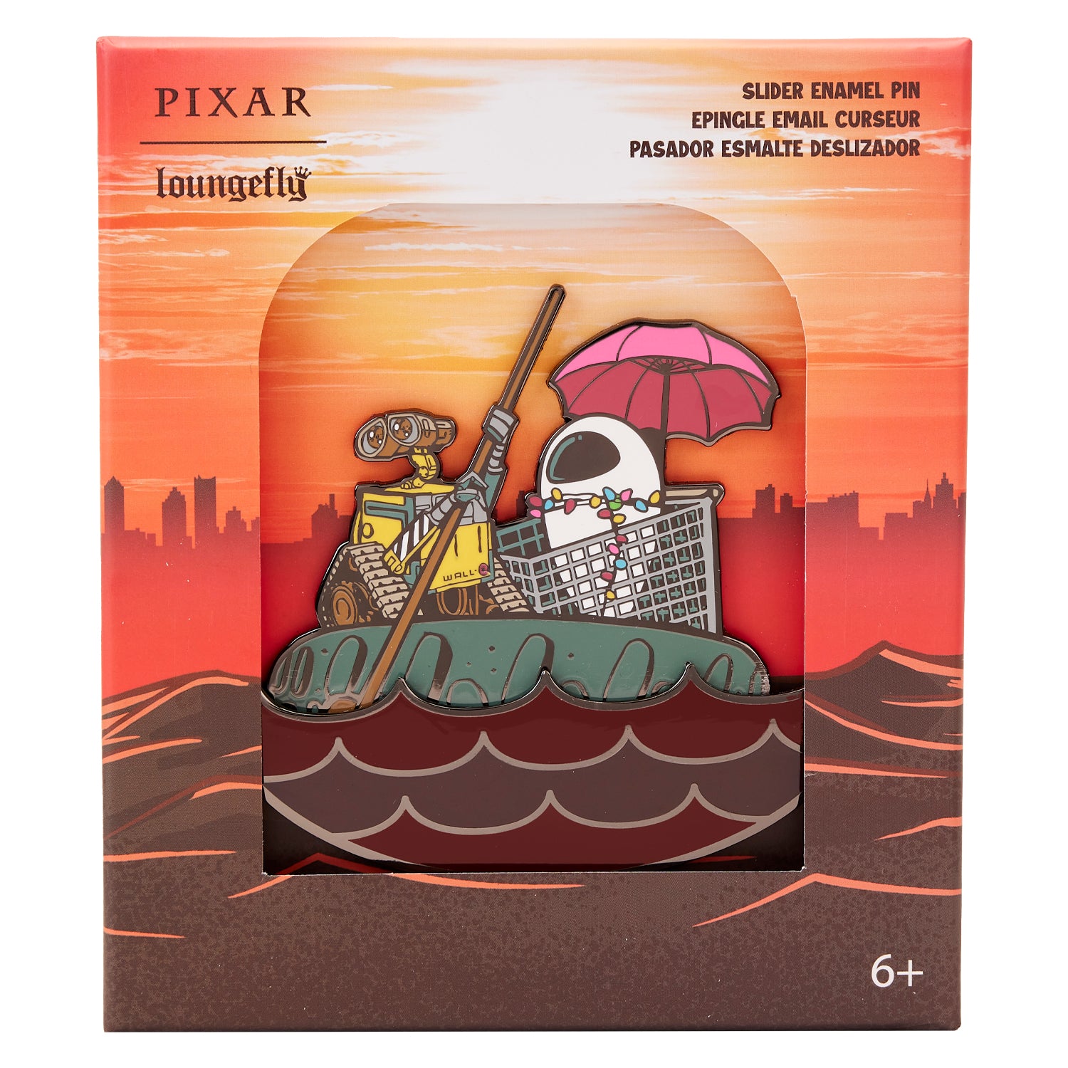 Loungefly Pixar Moments Wall-E Date Night LE 3" Collector Box Pin