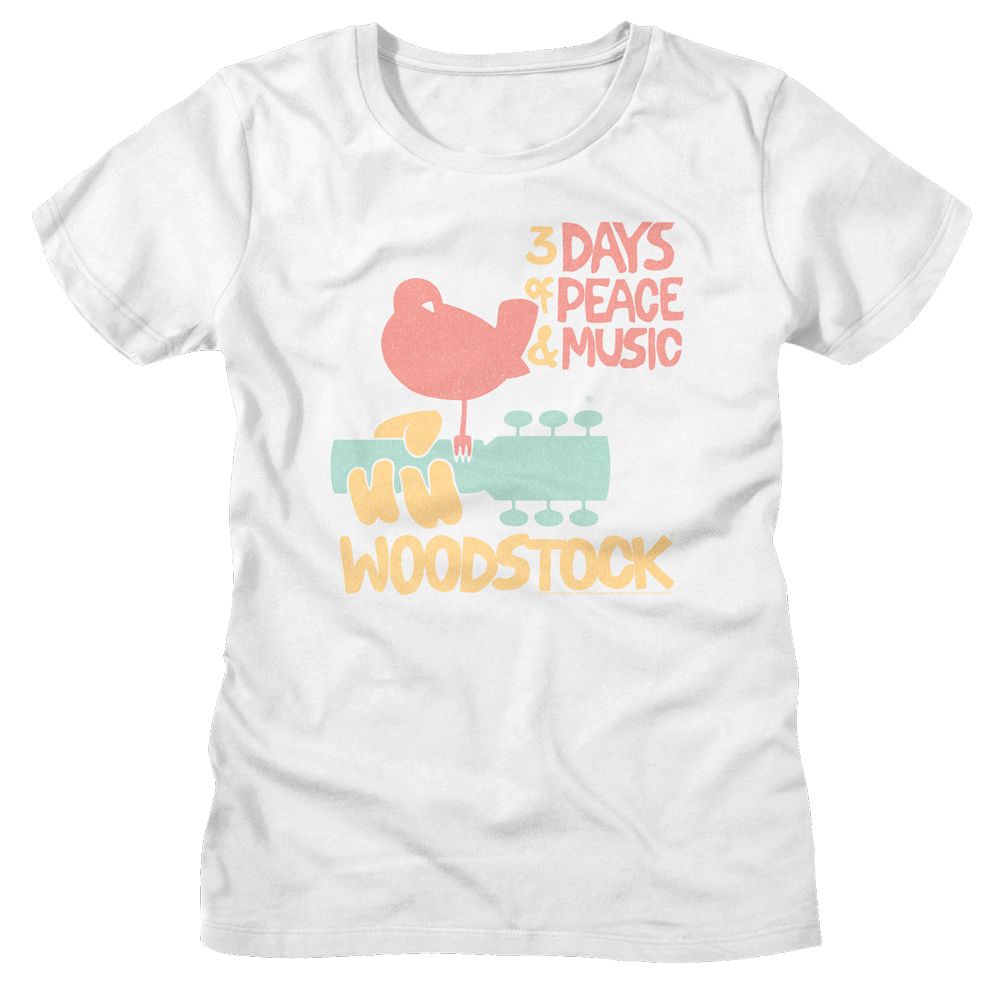 Woodstock 3 Days Of Peace Junior's T-Shirt
