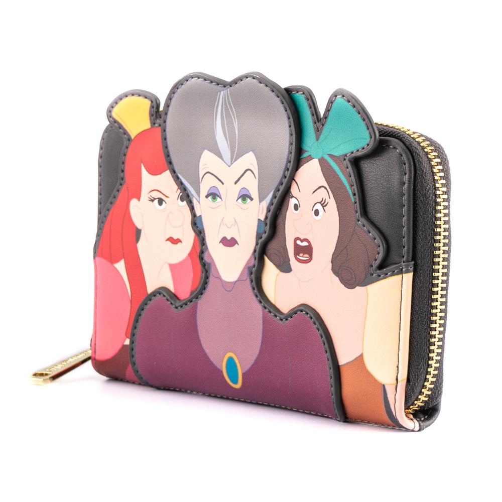 Loungefly Disney Villains Scenes Evil Stepmother And Stepsisters Ziparound Wallet