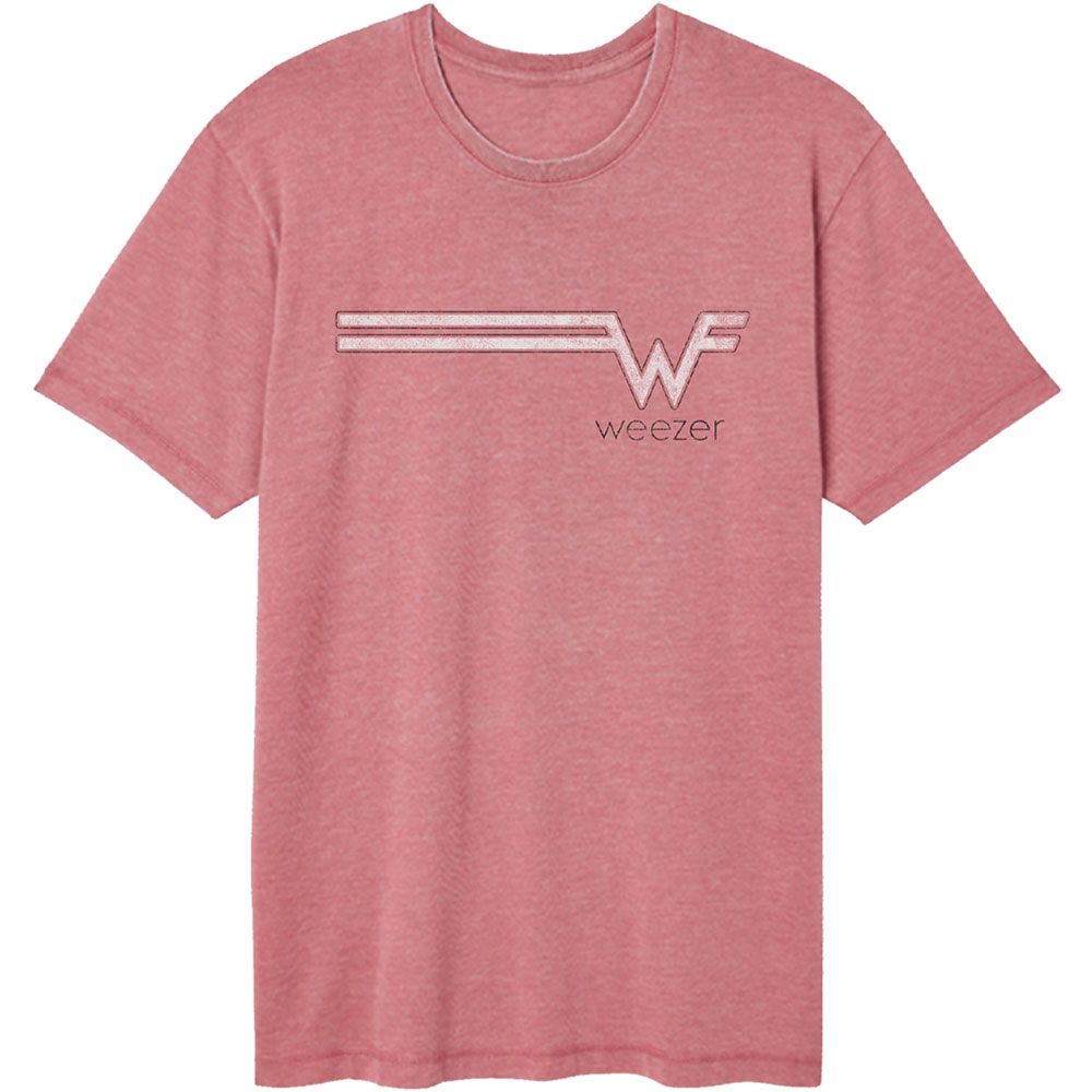 Weezer Striped Logo Vintage Wash T-Shirt