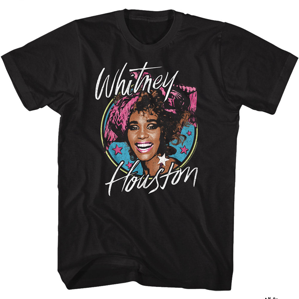 Whitney Houston Stars Blue Culture Tees